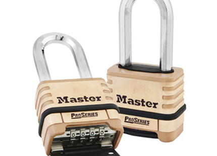 MASTER LOCK Model No. 1175DLH  2-1/4in (57mm) Wide ProSeries® Brass Resettable Combination Padlock with 2-1/16in (53mm) Shackle