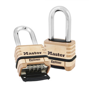 MASTER LOCK Model No. 1175DLH  2-1/4in (57mm) Wide ProSeries® Brass Resettable Combination Padlock with 2-1/16in (53mm) Shackle