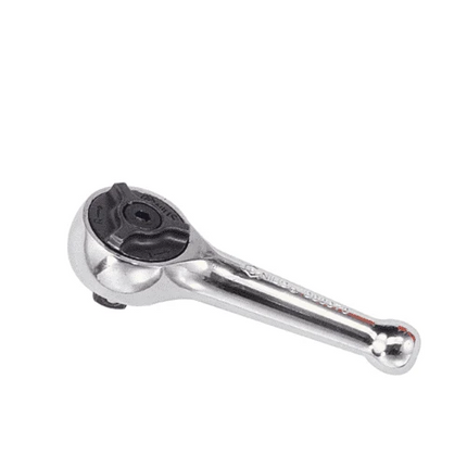 [GENIUS TOOLS] 3/8" Dr. 72 Teeth Stubby Ratchets - Chrome Handle | 200-7113