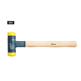 [WIHA] Soft-faced hammer dead-blow, medium hard   with hickory wooden handle, 800