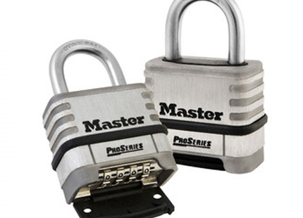 MASTER LOCK Model No. 1174  2-1/4in (57mm) Wide ProSeries® Stainless Steel Resettable Combination Padlock