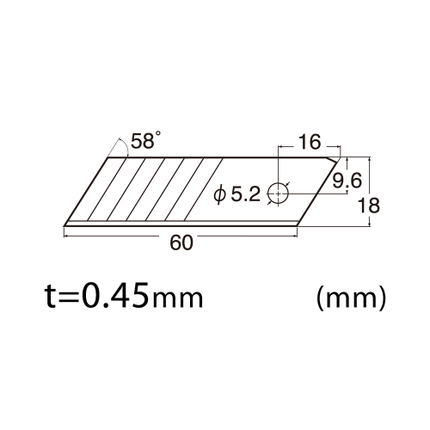 NT CUTTER Spare blade Heavy-Duty short/10 blades "BSL-11P"
