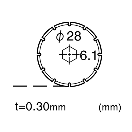 NT CUTTER  Spare blade Rolling perforating 28/2 blades "BS-28P"