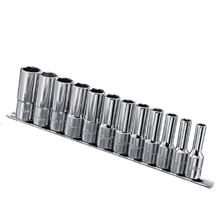[GENIUS TOOLS] 12 Piece 3/8″ Dr. Metric Deep Hand Socket Set GD-312M | 200-7742