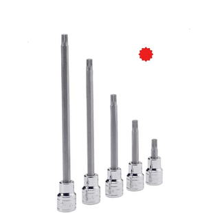 [GENIUS TOOLS] 3/8" Dr. Triple Square Bit Sockets-140mmL