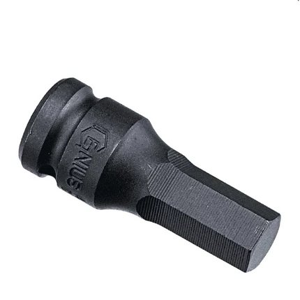 [GENIUS TOOLS] 3/8″ Dr. Impact Hex Head Driver 76mmL