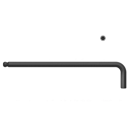 [WIHA] L-keys   Hexagonal ball end in inch design, black oxidised 369 Zoll B