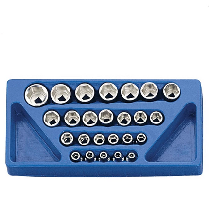 [GENIUS TOOLS] 25 Piece 1/2″ Dr. Metric Hand Socket Set SS-425M  | 200-8680