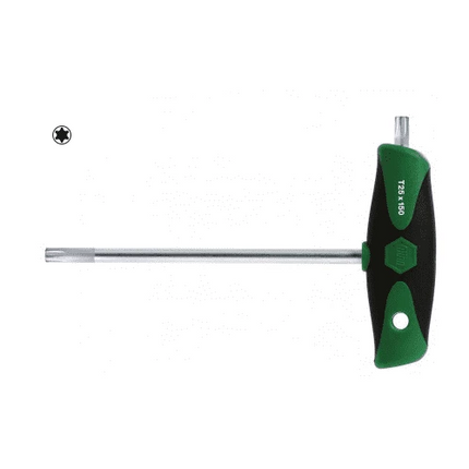 [WIHA] L-key with T-handle ComfortGrip   TORX® with side drive, matt chrome-plated 364DS