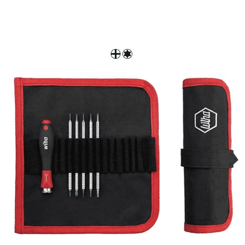 [WIHA] Screwdriver with interchangeable blade set SYSTEM 4  Phillips, TORX® 6-pcs. 269 T6 01 | 210-8120