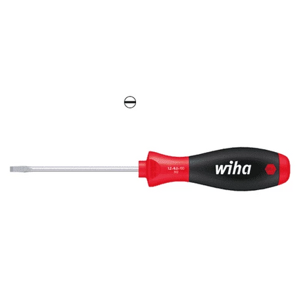 [WIHA] Screwdriver SoftFinish®  Slotted with round blade 302