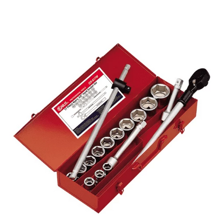 [GENIUS TOOLS] 17 Piece 3/4″ Dr. Metric Hand Socket Set GS-617M | 200-7867
