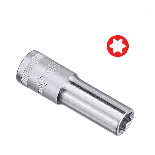 [GENIUS TOOLS]  1/2" Dr. E-Star Deep Hand Sockets