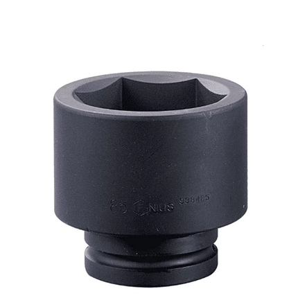 GENIUS TOOLS 1-1/2" Dr. 6 pt. Metric Jumbo Impact Sockets Cr-Mo