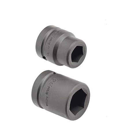 [GENIUS TOOLS] 1" Dr. 6 pt. Metric Impact Sockets Cr-Mo