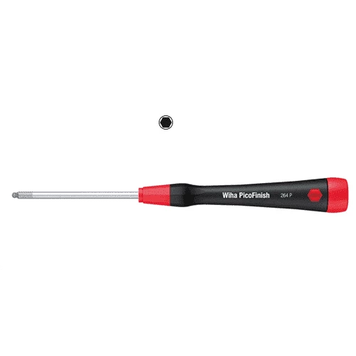 [WIHA] Fine screwdriver PicoFinish   Ball end hex 264P
