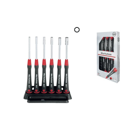 [WIHA] Fine screwdriver set PicoFinish Hexagon nut driver 6-pcs. 265P K6 | 210-3082