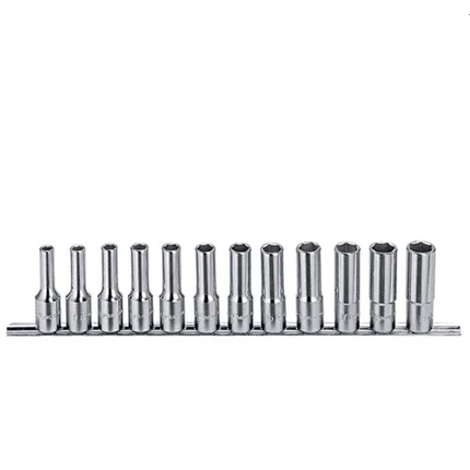 [GENIUS TOOLS] 12 Piece 1/2″ Dr. Metric Deep Hand Socket Set GD-412M | 200-7751