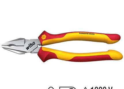 [WIHA] High-leverage combination pliers Professional electric with DynamicJoint® and OptiGrip ,Z 02 0 06 | 210-6548