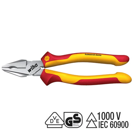 [WIHA] High-leverage combination pliers Professional electric with DynamicJoint® and OptiGrip ,Z 02 0 06 | 210-6548