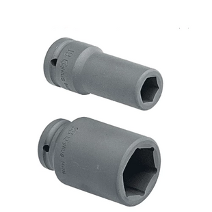 [GENIUS TOOLS] 3/4" Dr. 6 pt. Metric Deep Impact Sockets Cr-Mo