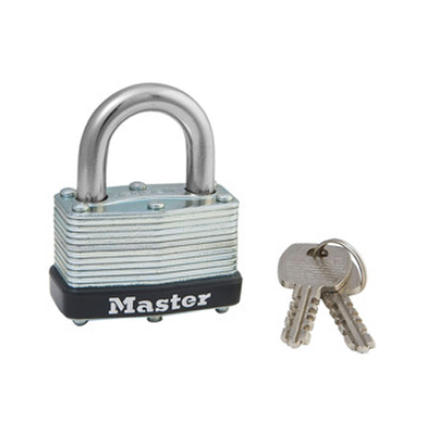 MASTER LOCK  Model No. 500D  1-3/4in (44mm) Wide Laminated Steel Warded Padlock