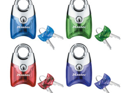 MASTER LOCK Model No. 192D  1-3/4in (44mm) Wide Fusion™ Zinc Body Padlock with Shrouded Shackle; Assorted Colors