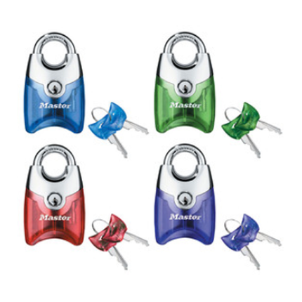 MASTER LOCK Model No. 192D  1-3/4in (44mm) Wide Fusion™ Zinc Body Padlock with Shrouded Shackle; Assorted Colors