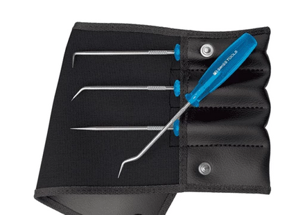 [PB SWISS TOOLS] PB 7681 Set Set with 4 Pick Tools in a handy roll-up case