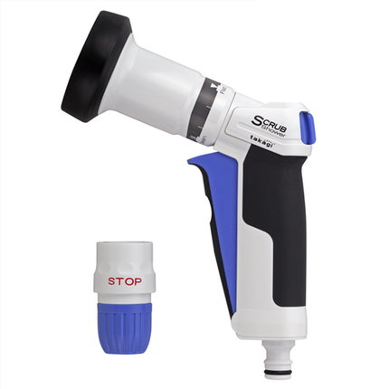 TAKAGI Watering Compact Pachit Pro Grip Scrub Shower, GNZ104N11