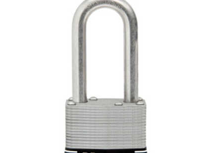 MASTER LOCK Model No. 1SSKADLH  1-3/4in (44mm) Wide Laminated Stainless Steel Pin Tumbler Padlock with 2in (51mm) Shackle