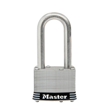 MASTER LOCK Model No. 1SSKADLH  1-3/4in (44mm) Wide Laminated Stainless Steel Pin Tumbler Padlock with 2in (51mm) Shackle