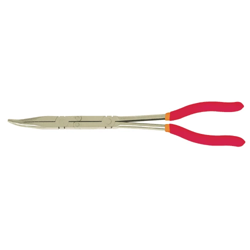 [SMATO] Long-Nose Pliers - 45º Bent-Nose and Double-Joint Handle (100-0229)