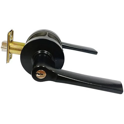 JUNGHWA Tubular Lever (Bedroom, Bathroom) Lock Door Handles WIN 20 BK
