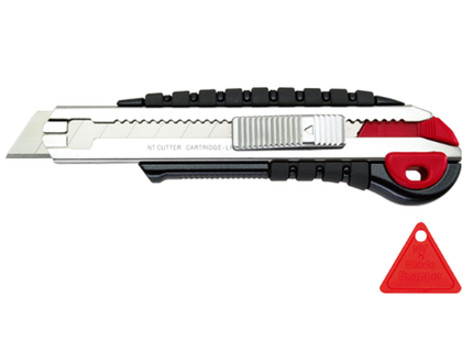 NT CUTTER Breakaway-Blade Utility Knives, Metal & Rubber Cartridge L "L-2500GRP"