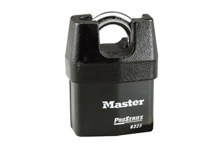 MASTER LOCK Model No. 6325  2-3/8in (60mm) Wide ProSeries® Shrouded Laminated Steel Rekeyable Pin Tumbler Padlock
