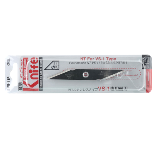 NT CUTTER Spare blade stainless steel single edge S "BVS-11P"