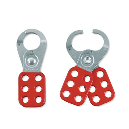 MASTER LOCK Model No. 420  Steel Lockout Hasp, 1in (25mm) Jaw Clearance