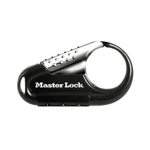MASTER LOCK Model No. 1547DCM  Set Your Own Combination Backpack Lock; Black