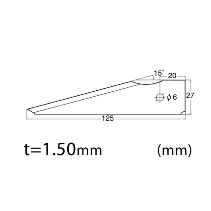 NT CUTTER Spare blade stainless steel double edge L "BVL-31P"