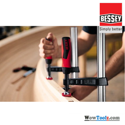 [BESSEY] Original BESSEY malleable cast iron screw clamp TG with 2-component plastic handle