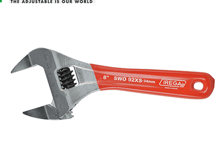 IREGA Super Wide Opening Adjustable Wrenches - Xtra Slim jaw