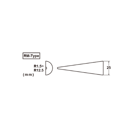 NT CUTTER  Dresser RM with Round Medium Grit "RM-320P"