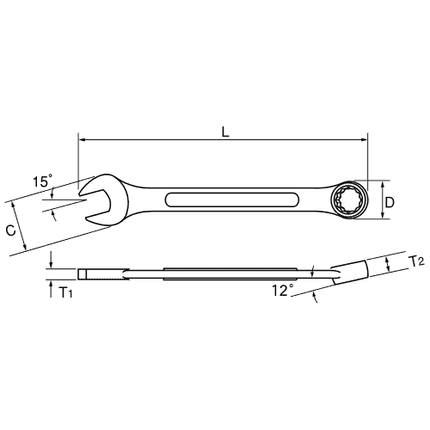 ASAHI TOOLS  Combination Wrench (Metric)