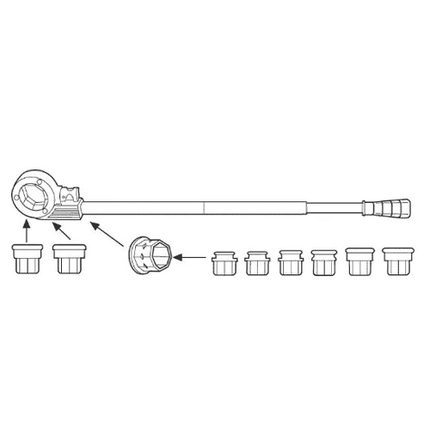 ROTHENBERGER SUPER CUT Set BSPT R 1/2"-2" ,070892X