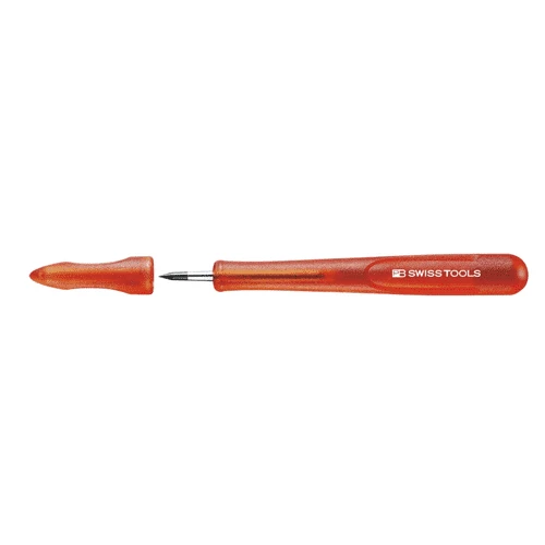 [PB SWISS TOOLS] PB 704 K Scriber with tungsten carbide point, handle with handy clip, with protection cap