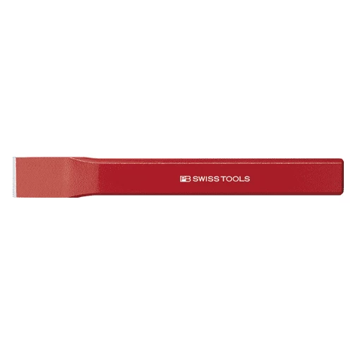 [PB SWISS TOOLS] PB 800 Flat chisels, flat-oval shaft, powder coated in red