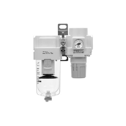 SMC AC20B-B to AC60B-B, Air Filter and Regulator, AC60B-F10G-B