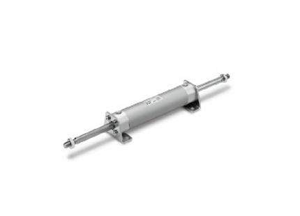 SMC CG1W-Z Series Air Cylinder, Round Body, Double Acting, Double Rod, CDG1WBA50-250Z