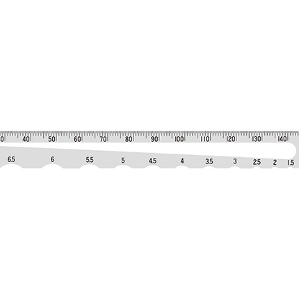 Shinwa Radius Scale A-1 R0.5-7